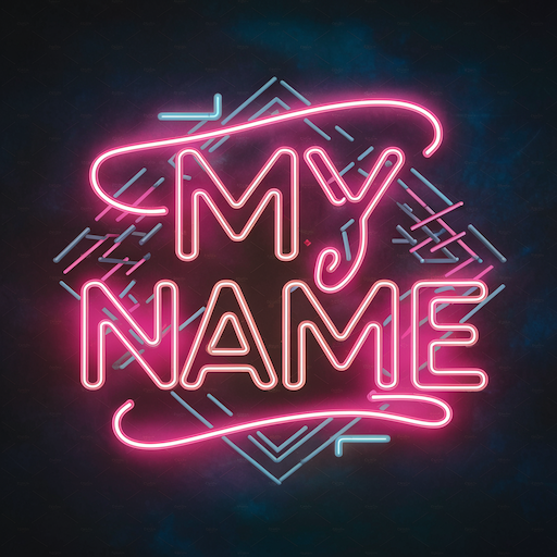 Neon Name Live Wallpaper Logo
