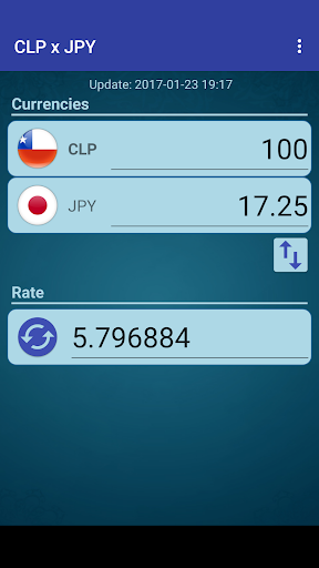 Android application Chile Peso x Japanese Yen screenshort