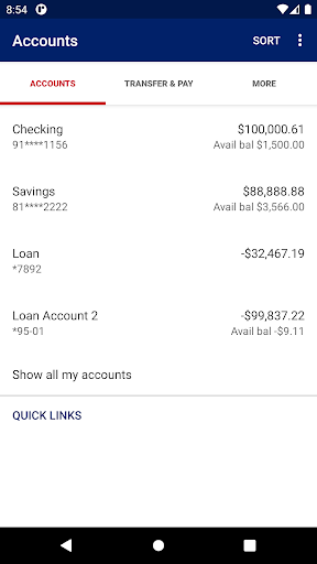United Trust Bank Screen 3
