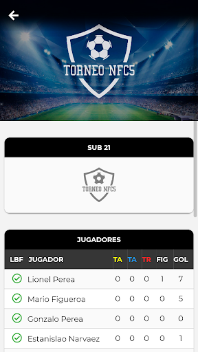 Torneos NFC Screen 2