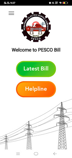 Android application PESCO Bill Checker screenshort
