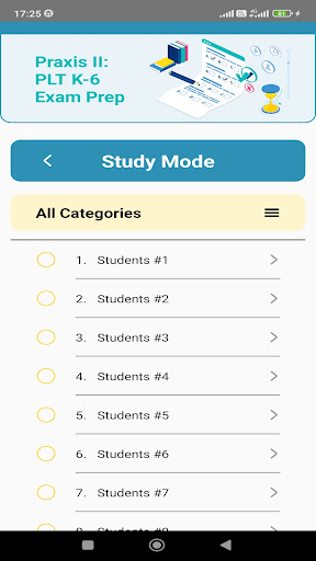 Praxis II: PLT K-6 Exam Prep Screen 2