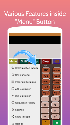 Scientific Calculator App Screen 3