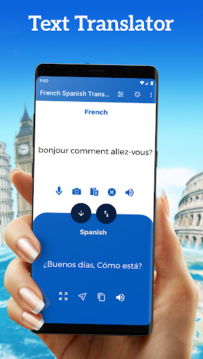 Android application Spanish French Translator screenshort