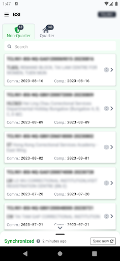 Android application BSI+ screenshort