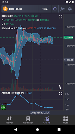 SciTrader - Crypto Trading Screen 3