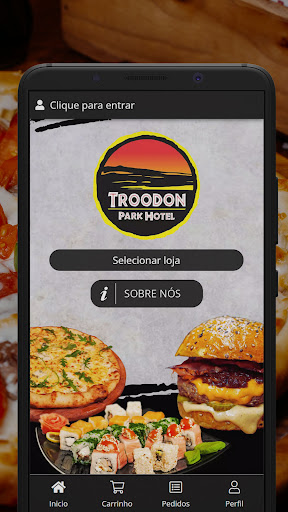 Android application Troodon Restaurante screenshort