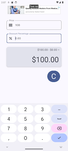 Calculate Discounts Percentage Screenshot 2 - AppWisp.com