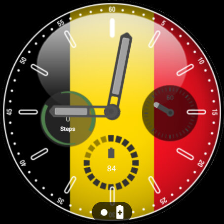 Belgian Flag Watchface Screen 2