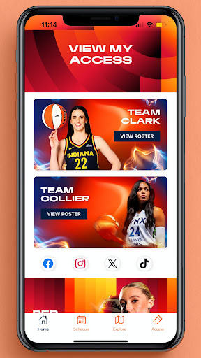 WNBA Events App screenshot 2