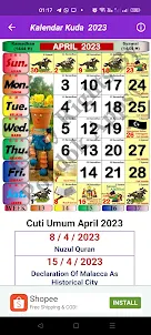 Kalendar Kuda 2023 - Malaysia