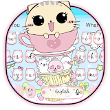Love Kitty Cup Cat Keyboard Theme icon