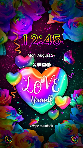 Rainbow Rose - Wallpaper Screen 2