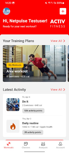 ACTIV FITNESS Screenshot 2 - AppWisp.com