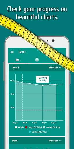 Android application DietEx - Weight, Diet and Heal screenshort