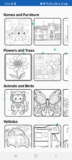 Android application Color-Book Drawing screenshort
