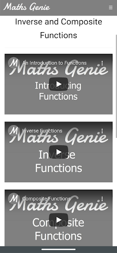 Maths Genie Screen 2