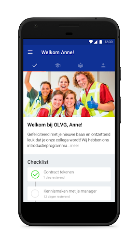 Android application Nieuwe Medewerkers OLVG screenshort