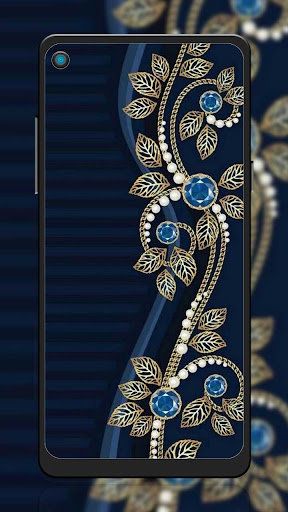 Gold Diamond CLock Wallpaper