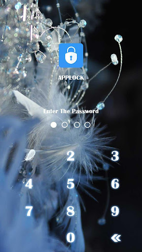 AppLock Theme Diamond&Feather Screen 2