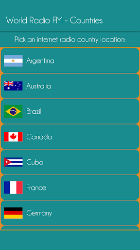 Android application World Radio FM screenshort