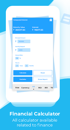 Financial Calculators Loan, Tax, Rate, Saving