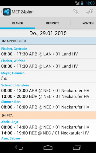 MEP24plan Screen 2