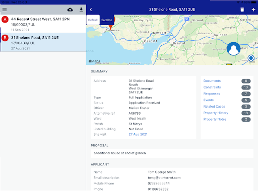 OnSite - Planning Screen 3