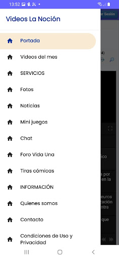 Android application La tienda de los Vídeos screenshort