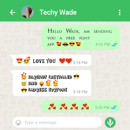 Chat Style Fonts & Fancy Text  Icon