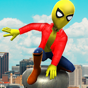 Stick man Hero Vs Vice Town Gangs: Spider Skills