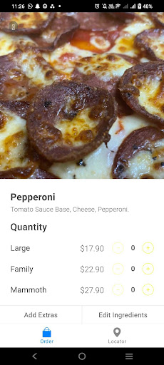 Juanita’s Gourmet Pizza Screen 3