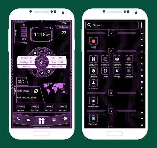 Futuristic Launcher 2019 - hightechlauncher