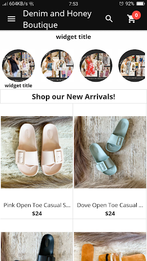 Android application Denim & Honey Boutique screenshort