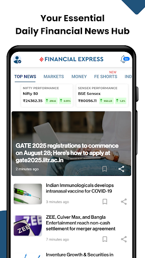 Financial Express-Market News Screenshot 1 - AppWisp.com