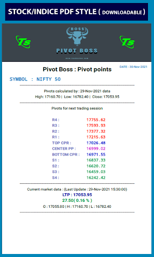 Pivot Boss Pivot Points 7