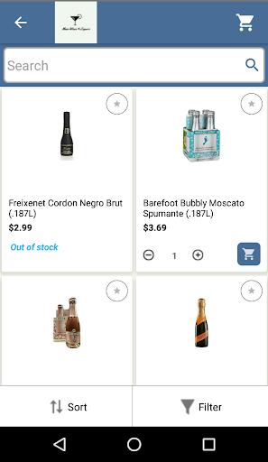 Main Wines & Liquors Screen 3