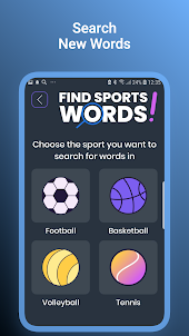 Find sports words