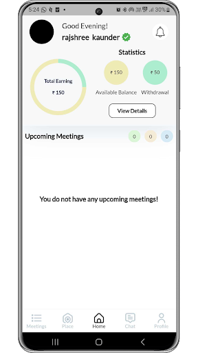 Android application MyMeeting-Vendor App screenshort
