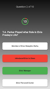 Captura de Pantalla 2 Elvis Presley Trivia Quiz android