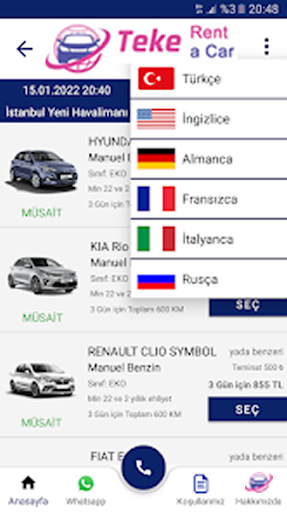 Tekecar Rental - Araç Kiralama