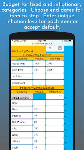 Yearly Budget Planner Screen 2