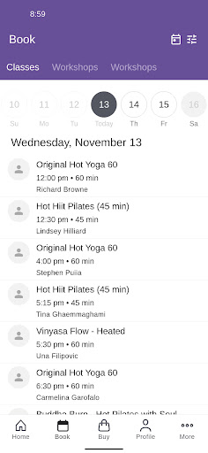 BeHot Yoga Toronto Screenshot 2 - AppWisp.com