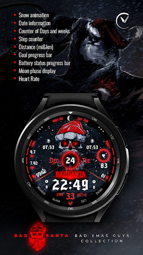 BAD SANTA Christmas Watch Face screenshot 9