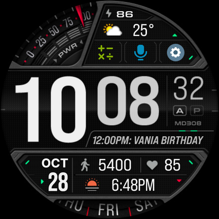 MD308 Digital watch face screenshot 32