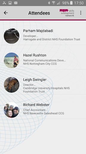 My SDN Events Screen 3