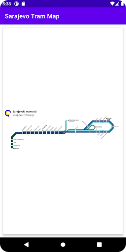Sarajevo Tram Map Screen 2