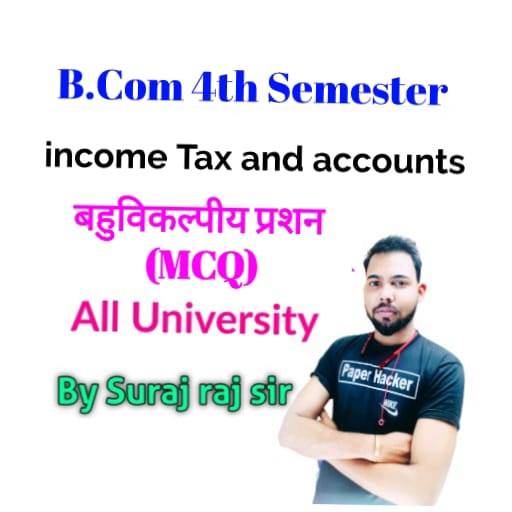 B.Com 4th Sem income Tax and logo