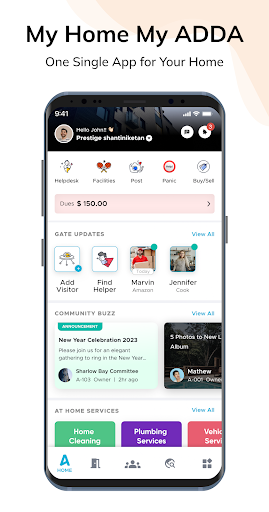 ADDA - The Community Super App Screen 2