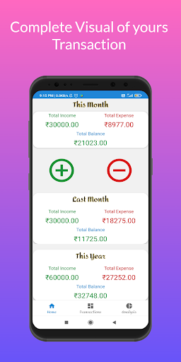 Android application Family Expense Manager screenshort
